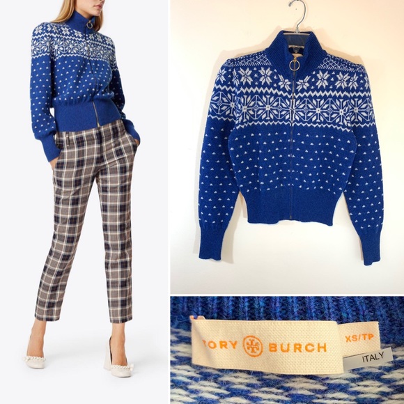 Tory Burch Sweaters - Tory Burch elyse zip-front cardigan.Size XS